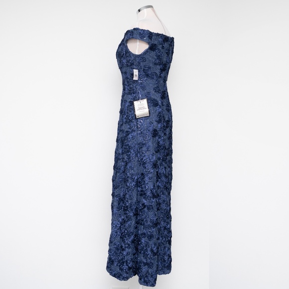 Alex Evenings - Off-The-Shoulder Sequined Lace Gown - Picture 6 of 14